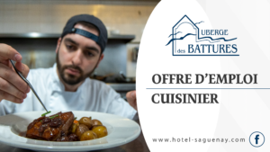 Offre d'emploi Cuisinier Auberge des Battures